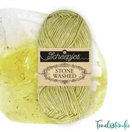 Scheepjes Stone Washed 850 Prehnite - zöld pamut fonal - green yarn