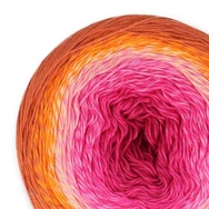 Scheepjes Cotton Whirl  703 Sugary Sunset - színátmenetes fonal - yarn cake