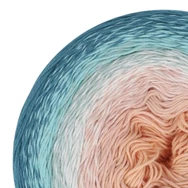 Scheepjes Cotton Whirl 705 Soft Serve - színátmenetes fonal - yarn cake