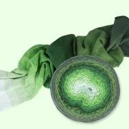 Scheepjes Cotton Whirl 709 Lettuce Party - színátmenetes fonal - yarn cake