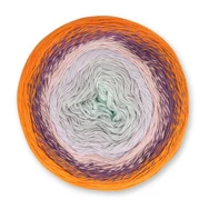 Scheepjes Cotton Whirl 710 Clementine Cloud - színátmenetes fonal - yarn cake