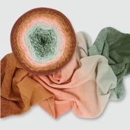 Scheepjes Cotton Whirl 715 Mellow Meadow - színátmenetes fonal - yarn cake