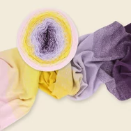 Scheepjes Cotton Whirl 716 Purple Passion - színátmenetes fonal - yarn cake