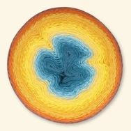 Scheepjes Mega Whirl - 402 Spiceberry - színátmenetes fonal - yarn cake