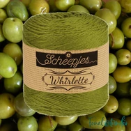 Scheepjes Whirlette 882 Tangy Olive - green - zöld -keverék fonal - yarn cake