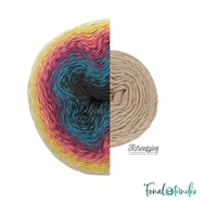 Scheepjes Whirlette 886 Almond Butter - brown - mandula barna - keverék fonal - yarn cake