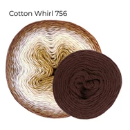 Scheepjes Whirlette 891 Chestnut brown yarn - gesztenyebarna - keverék fonal