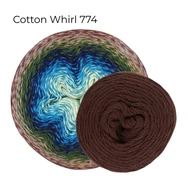 Scheepjes Whirlette 891 Chestnut brown yarn - gesztenyebarna - keverék fonal