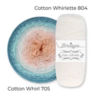 Scheepjes Cotton Whirlette 804 Cream törtfehér pamut fonal - cotton yarn