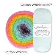 Scheepjes Cotton Whirlette 807 Glaze - halvány türkiz - organikus pamut fonal - cotton yarn