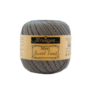 Scheepjes Maxi Sweet Treat 242 Metal Gray - fémes szürke pamut fonal  - gray cotton yarn