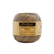 Scheepjes Maxi Sweet Treat 254 Moon Rock - barnás szürke pamut fonal  - gray cotton yarn