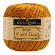 Scheepjes Maxi Sweet Treat 383 Ginger Gold - gyömbér sárga pamut fonal  - yellow cotton yarn