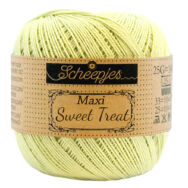 Scheepjes Maxi Sweet Treat 392 LIme Juice - lime zöld pamut fonal  - light green cotton yarn