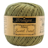 Scheepjes Maxi Sweet Treat 395 Willow- mohazöld pamut fonal  - forest green cotton yarn