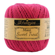 Scheepjes Maxi Sweet Treat 413 Cherry - piros pamut fonal  - cotton yarn