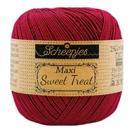 Scheepjes Maxi Sweet Treat 517 Ruby - rubinvörös pamut fonal  - cotton yarn