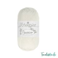 Scheepjes Organicon 202 Soft Cloud - ecru - törtfehér - biopamut fonal  - organic cotton yarn