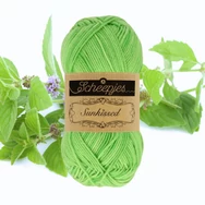 Scheepjes Sunkissed 14 Spearmint Green - Zöld pamut fonal  - cotton yarn