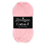 Scheepjes Cotton8 654 pink - rózsaszín pamut fonal  - cotton yarn