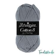 Scheepjes Cotton8 710 gray - szürke pamut fonal - cotton yarn Scheepjes Cotton8 710 gray - szürke pamut fonal - cotton yarn