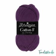 Scheepjes Cotton8 721 Purple - sötét lila pamut fonal  - cotton yarn