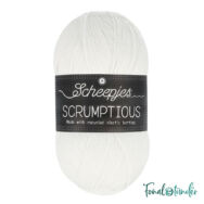 Scheepjes Scrumptious 302 Buttercream Icing - fehér öko akril fonal - recycled acrylic yarn blend