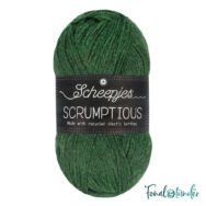 Scheepjes Scrumptious 303 Green Velvet Cake - zöld öko akril fonal - recycled acrylic yarn blend