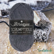 Scheepjes Scrumptious 306 Lamington - szürke öko akril fonal - recycled gray acrylic yarn blend - 2