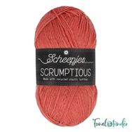 Scheepjes Scrumptious  309 Strawberry Shortcake - pirosas narancssárga öko akril fonal - recycled reddish-orange acrylic yarn blend