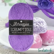 Scheepjes Scrumptious 320 Sweet Potato Mochi - lila öko akril fonal - recycled purple acrylic yarn blend - 01