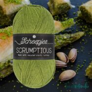 Scheepjes Scrumptious 325 Baklava - sötét pisztácia zöld öko akril fonal - recycled green acrylic yarn blend - 2