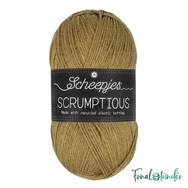 Scheepjes Scrumptious 327 Lemon Poppy Seed Loaf - sötét sárgászöld öko akril fonal - recycled green acrylic yarn blend
