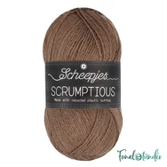 Scheepjes Scrumptious 329 Hazelnut Mocha Slice - barna öko akril fonal - recycled acrylic yarn blend