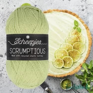 Scheepjes Scrumptious 337 Key Lime Pie - világoszöld öko akril fonal - recycled lightgreen acrylic yarn blend - 2