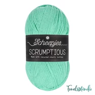 Scheepjes Scrumptious 340 Mint Whoopie Pie - mentazöld öko akril fonal - recycled vivid green acrylic yarn blend