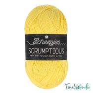 Scheepjes Scrumptious 341 Custard Pie - citromsárga öko akril fonal - recycled yellow acrylic yarn blend