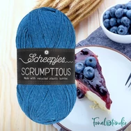 Scheepjes Scrumptious 342 Coconut Spirulina Cheesecake - kék öko akril fonal - recycled blue acrylic yarn blend - 02