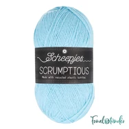 Scheepjes Scrumptious 343 French Blue Macaron - világoskék öko akril fonal - recycled blue acrylic yarn blend