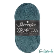 Scheepjes Scrumptious 346 Blue Cornmeal Muffins - sötétkék öko akril fonal - recycled blue acrylic yarn blend