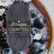 Scheepjes Scrumptious 348 Chocolate Berry Mug Cake - szürke öko akril fonal - recycled gray acrylic yarn blend - 2