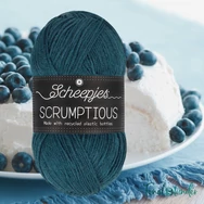 Scheepjes Scrumptious 354 Forest Fruit Pound Cake - türkizes kék öko akril fonal - recycled blue acrylic yarn blend - 2