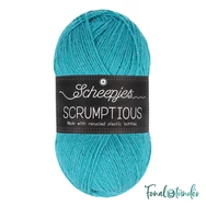 Scheepjes Scrumptious 355 Bubblegum Ice Cream - élénk kék öko akril fonal - recycled blue acrylic yarn blend