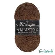 Scheepjes Scrumptious 358 Chocolate Trifle - sötétbarna öko akril fonal - recycled brown acrylic yarn blend