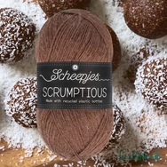 Scheepjes Scrumptious 362 Coconut Truffle - barna öko akril fonal - recycled brown acrylic yarn - 02