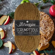 Scheepjes Scrumptious 364 Apple Crumble - világosbarna öko akril fonal - recycled acrylic yarn blend  2
