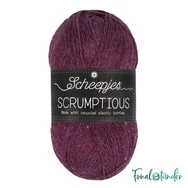 Scheepjes Scrumptious 369 Mulled Wine Plum Cobbler - sötétlila öko akril fonal - recycled purple acrylic yarn