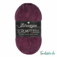 Scheepjes Scrumptious 369 Mulled Wine Plum Cobbler - sötétlila öko akril fonal - recycled purple acrylic yarn