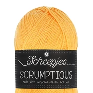 Scheepjes Scrumptious 384 Mandarin Sorbet - sárga öko akril fonal - recycled light orange acrylic yarn blend