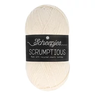 Scheepjes Scrumptious 386 Lemon Granita - sárgás fehér öko akril fonal - recycled acrylic yarn blend